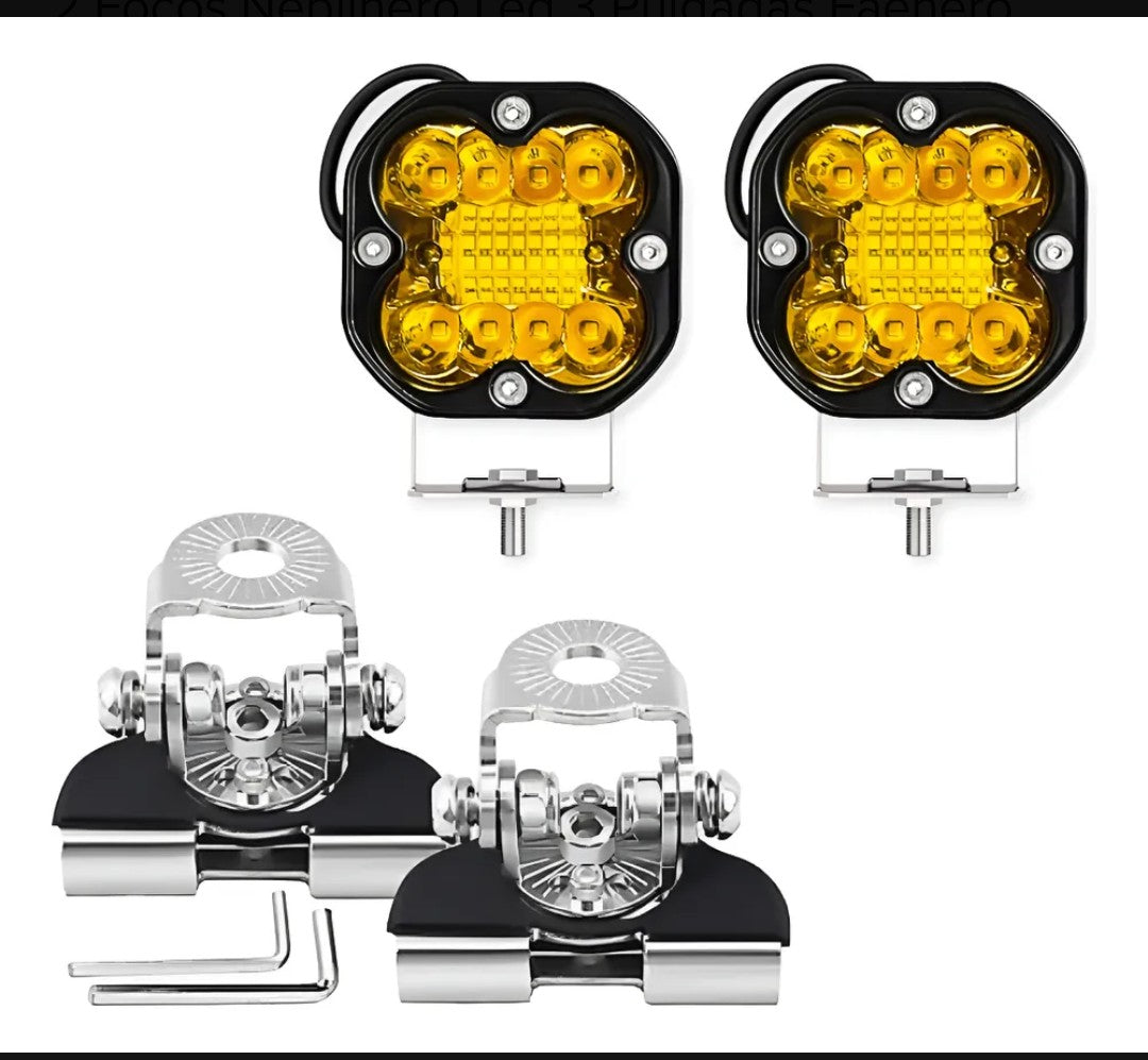 Foco neblinero con soportes capot