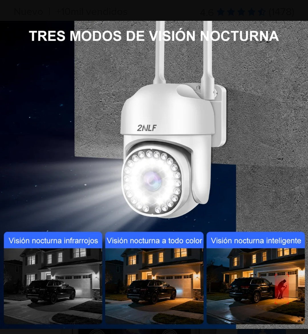Camara seguridad wifi exterior